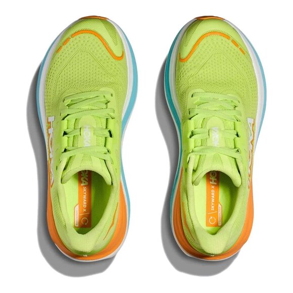 Hoka One One Skyward X Green / Orange Running Shoes - 11D - Picture 1 of 13